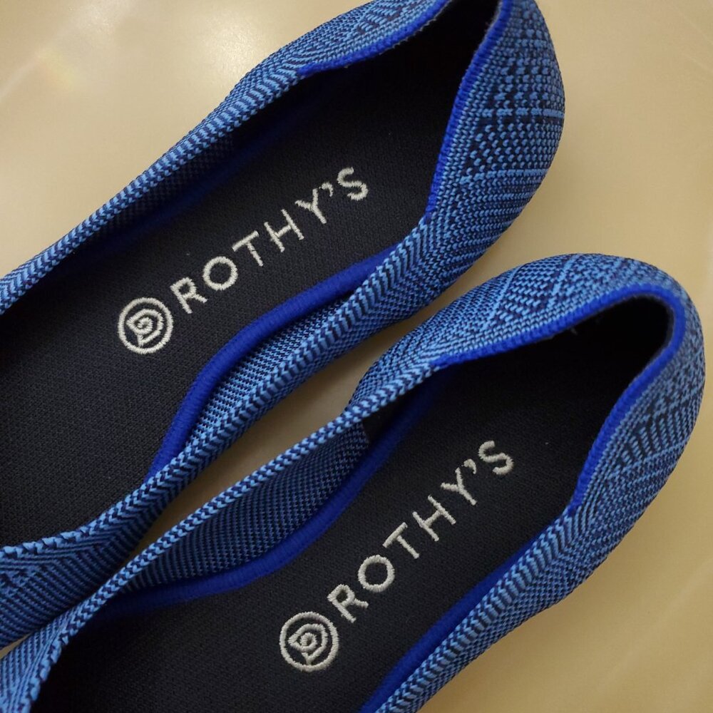 Rothy's The Point Blue Lapis Python Snake Print W… - image 3